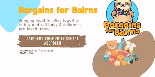Bargains for Bairns - Baby & Children's Second-Hand Pop-Up Sale