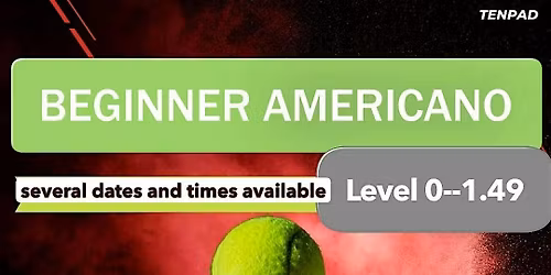 Beginner Americano tournament --120 minutes