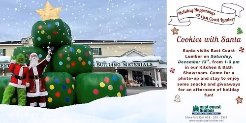 Cookies with Santa at East Coast Lumber 