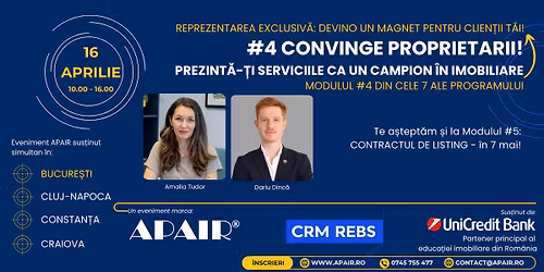 Convinge proprietarii! Prezint\u0103-\u021bi serviciile ca un campion \u00een imobiliare!