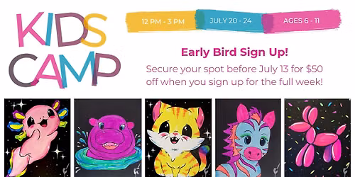 Kids Glow Summer Art Camp