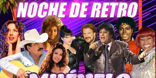 Noche de Retro + Banda en Vivo 2 Pistas de Baile