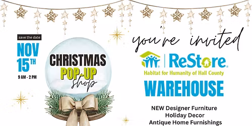 ReStore Warehouse Pop-up Shop