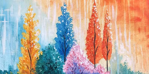 Colors of the Forest Paint and Sip Class