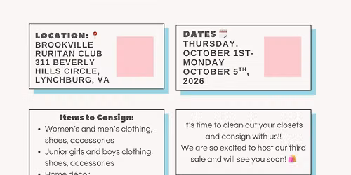 LYH Marketplace Fall Sale