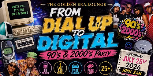 From Dial Up To Digital: 90's & 2000's Party