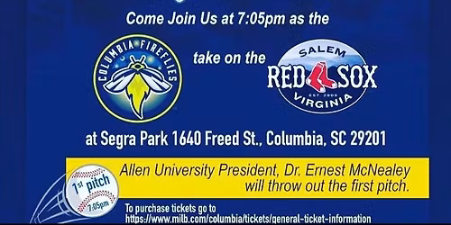 Salem Red Sox at Columbia Fireflies at Segra Park