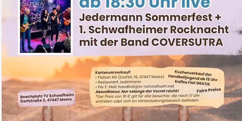 Jedermann Sommerfest & 1. Schwafheimer Rocknacht mit COVERSUTRA