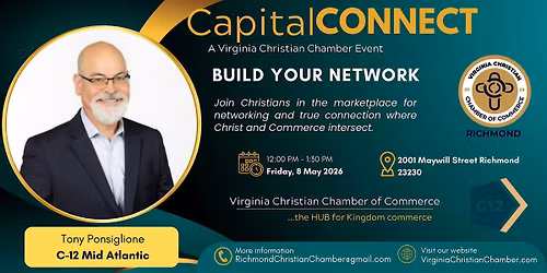 Capital Connect Networking, Hosted by Tony Ponsiglione -C-12 Mid-Atlantic
