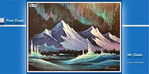 Paint Night- Kananaskis Northern Lights