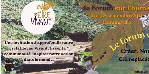 4e \u00e9dition du Forum sur l'humain et la nature