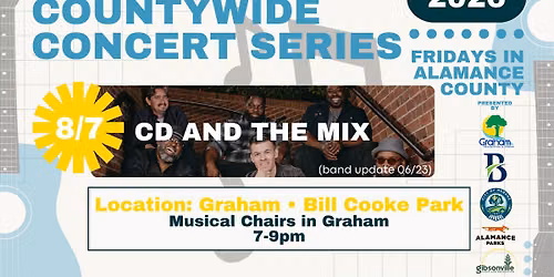 Musical Chairs Concert Series at Bill Cooke Park - CD and The Mix (band update) 