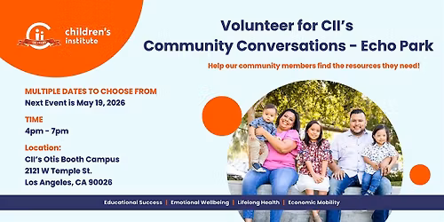 Volunteer for CII's Community Conversations - Echo Park
