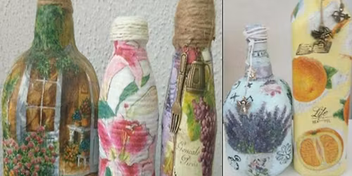 Bottle Decoupage Workshop