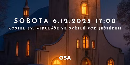 Adventní koncert v kostele Sv. Mikuláše Světlá pod Ještědem