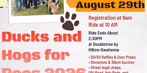 Ducks and Hogs for Dogs 2026