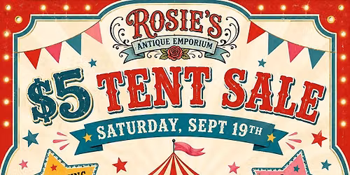 $5 tent sale