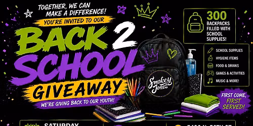 Smokey Jones FREE Back 2 School Giveaway | Tampa | August 1