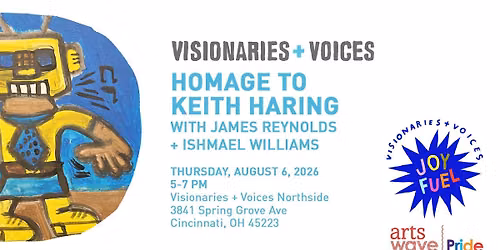 Homage to Keith Haring painting workshop with James Reynolds + Ishmael Williams