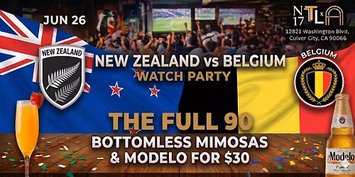 \u26bd New Zealand vs Belgium Watch Party \u2014 World Cup 2026|N17 The Lane