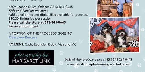 Spring Pet Portraits Convent Glen Pet Valu Orleans Saturday April 18th call 613 841 0645 to book