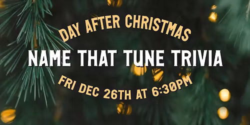 Name that Tune Trivia at Shy Bear