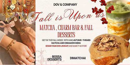 Fall Charm Bar Workshop with Matcha & Cinnamon Rolls | DOV & Company