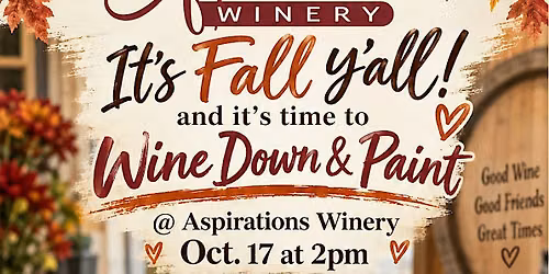 Wine Down & Paint in Clearwater | Fall Vase Painting
