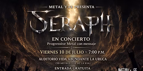 \ud83d\udd25 Seraph en concierto \u2013 Progressive Metal con mensaje \ud83d\udd25 