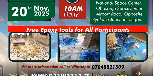 Abuja Free Epoxy 3D Floor Practical Training