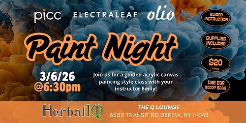 PAINT NIGHT: PICC x Electraleaf x OLIO