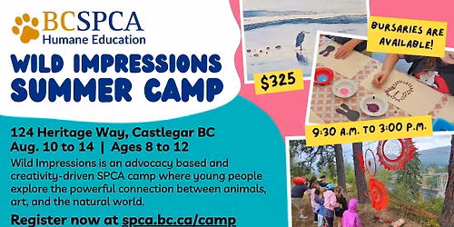 Wild Impressions Youth Summer Camp (Ages 8-12)