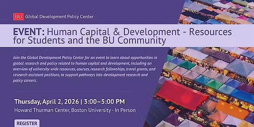 Human Capital & Development - Resources for Students and the BU Community