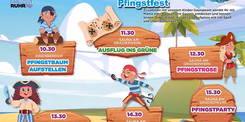 \ud83c\udff4\u200d\u2620\ufe0f\ud83c\udf34 KINDERSAUNA \u2013 Pfingstfest \ud83c\udf34\ud83c\udff4\u200d\u2620\ufe0f