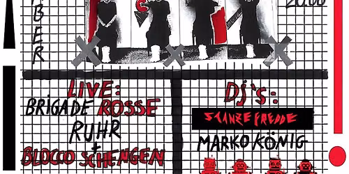 RUHR + Blocco Schengen \/\/ Brigade Rosse \/\/ live 8MM Bar (Berlin) - minimal wave - synthpunk