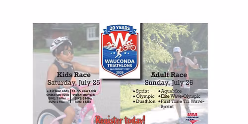2026 Wauconda Triathlons ADULT Races