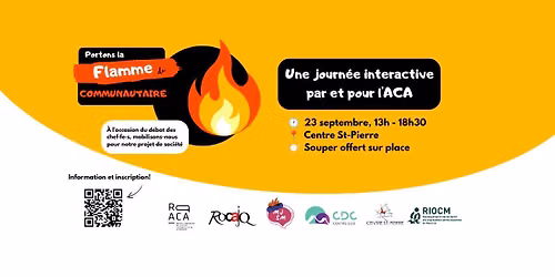 Journ\u00e9e par et pour l'ACA : Portons la flamme du communautaire \ud83d\udd25