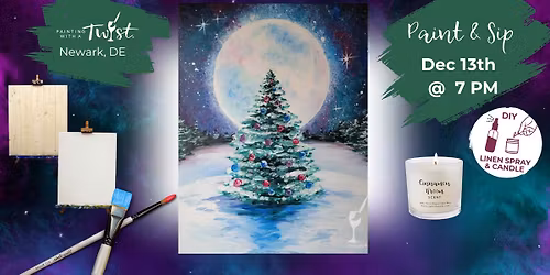 \ud83c\udfa8 Saturday Paint & Sip \u2013 Creative Fun in Newark, DE - Cosmic Christmas
