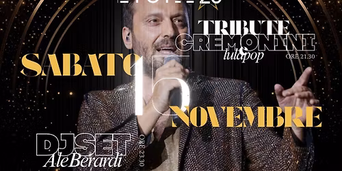 La stella di Broadway | Tributo a Cremonini & Dj set