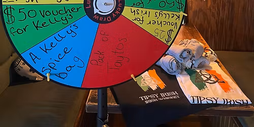 Spin The Wheel at Kelly's Irish Pub