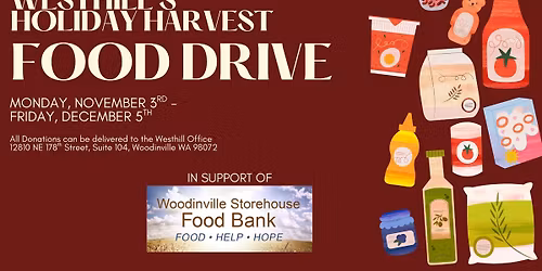 Westhill's Holiday Harvest: Supporting Woodinville Storehouse Food Bank