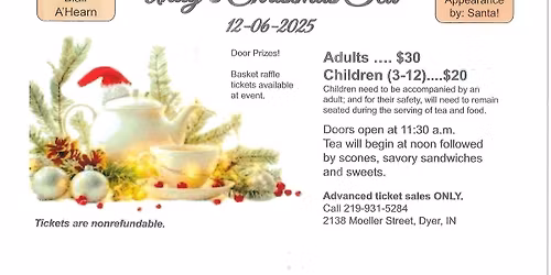 CHRISTMAS TEA WITH SANTA