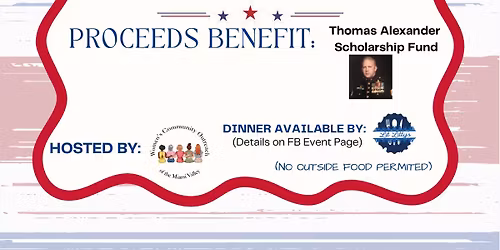 \ud83c\udfbcMusic Bingo to Benefit the Thomas Alexander Scholarship Fund\ud83c\udfb6\ud83c\udfa4