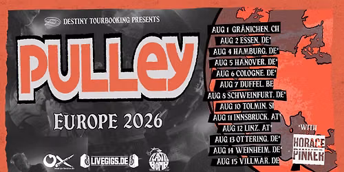 Pulley \u2022 The Drowns \u2022 Horace Pinker \u2022 Caf\u00e9 Central Weinheim