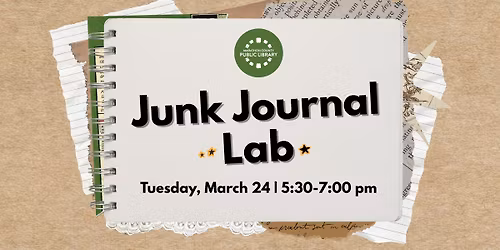 Junk Journal Lab - MCPL Wausau