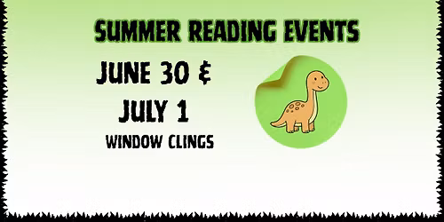 Summer Reading Activity - Window Clings