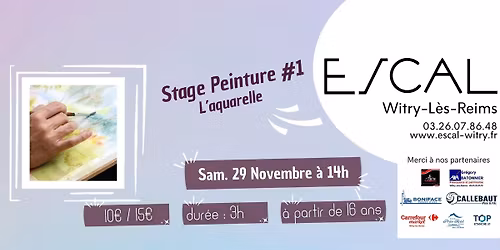Stage peinture #1 : L'aquarelle
