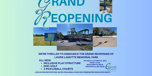 Laurie LaMotte Memorial Park Grand Reopening