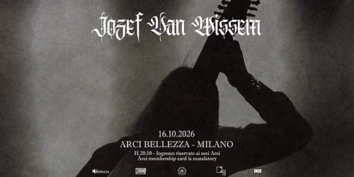 Jozef van Wissem | Milano, Arci Bellezza