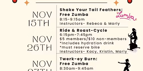 \ud83c\udf1fNovember Burn the Bird Classes\ud83c\udf1f